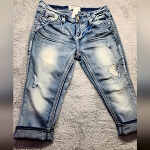 Hydraulic RN 99678 Bailey Slim Boot Jeans Women’s Blue Medium Distressed 16